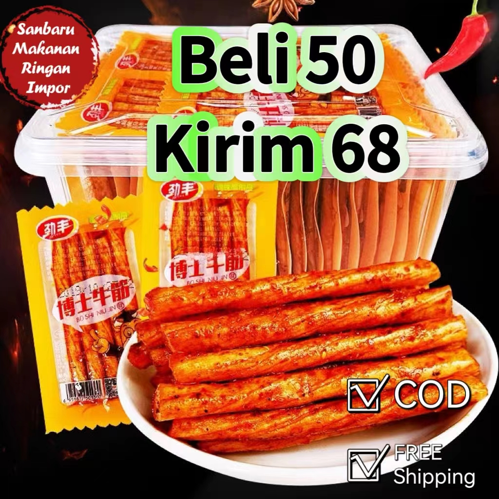 

【Halal】TERMURAH LATIAO【Grosir】【Jingfeng】Mie Ramen Tendon Sapi Pedas Mie Ramen Camilan Santai Camilan Netflix Makanan Sehat Camilan Cina Latiao