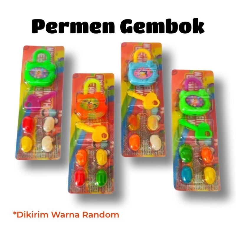 

Luvmi Permen Mainan GEMBOK Box isi 30 pcs