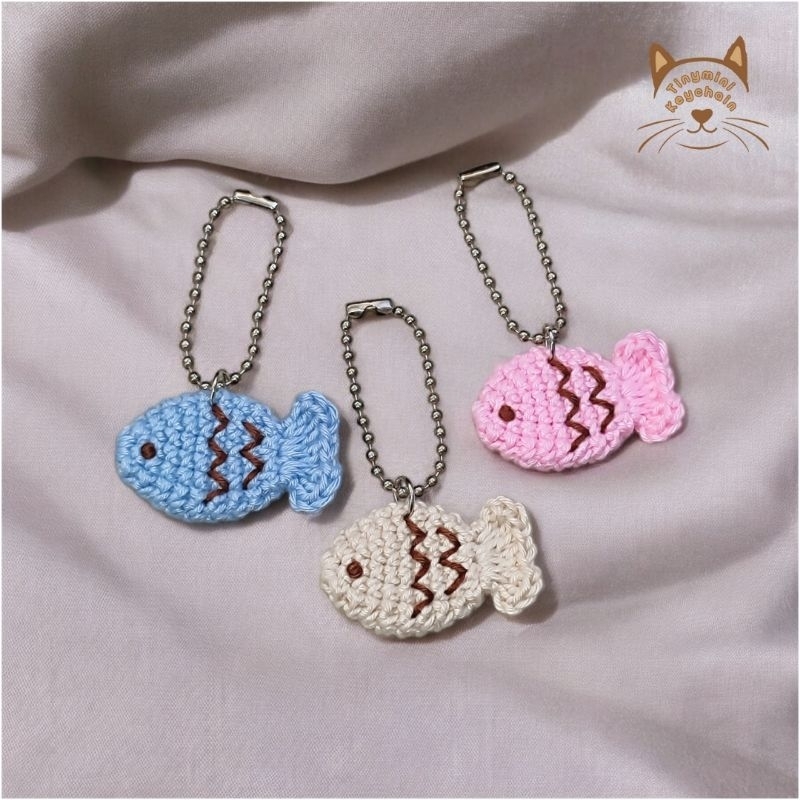 Taiyaki Fish - Crochet Keychain
