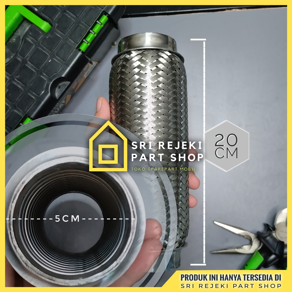 Fleksibel Knalpot Mitsubishi L300 Solar / Bensin [ Bisa Bunyi Ngirr ] Peredam Getaran Kenalpot