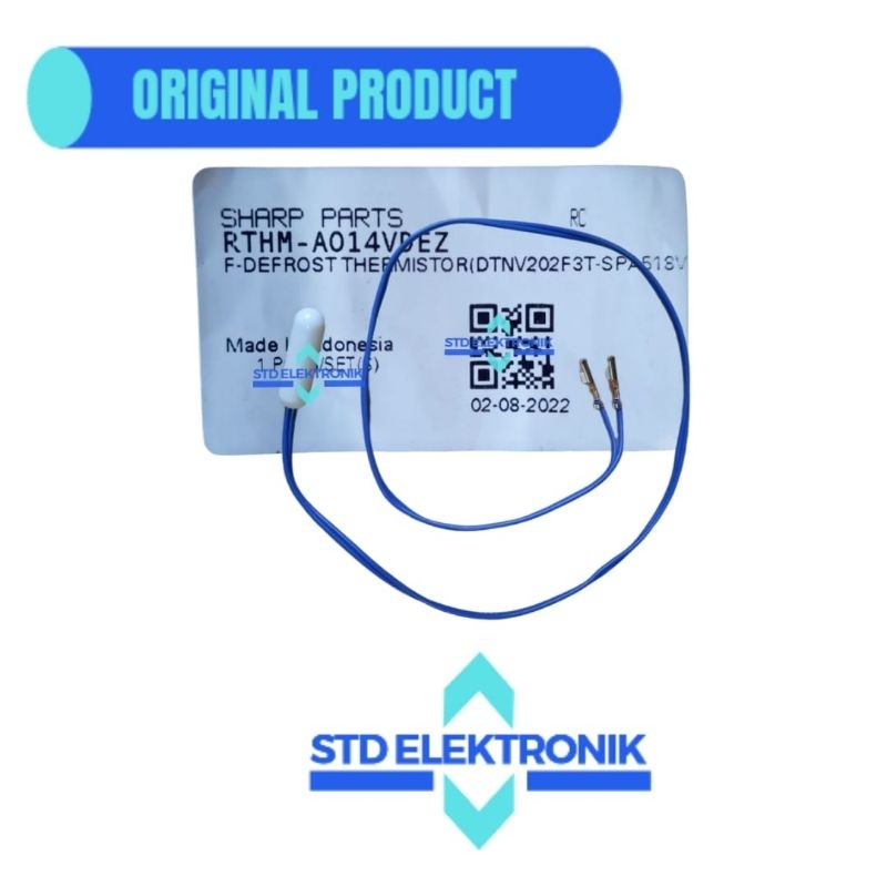 Thermistor original kulkas sharp - sensor suhu dingin kulkas original sharp - Termis kulkas sharp OR