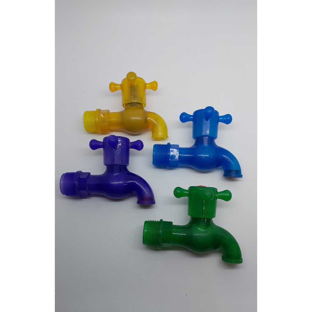 Kran Air Tembok Plastik Warna 3/4' Baling HKV