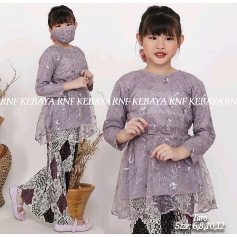 KEBAYA ANAK PEREMPUAN TANGGUNG 5-12 TAHUN / KEBAYA MODERN ANAK / KEBAYA ANAK PESTA