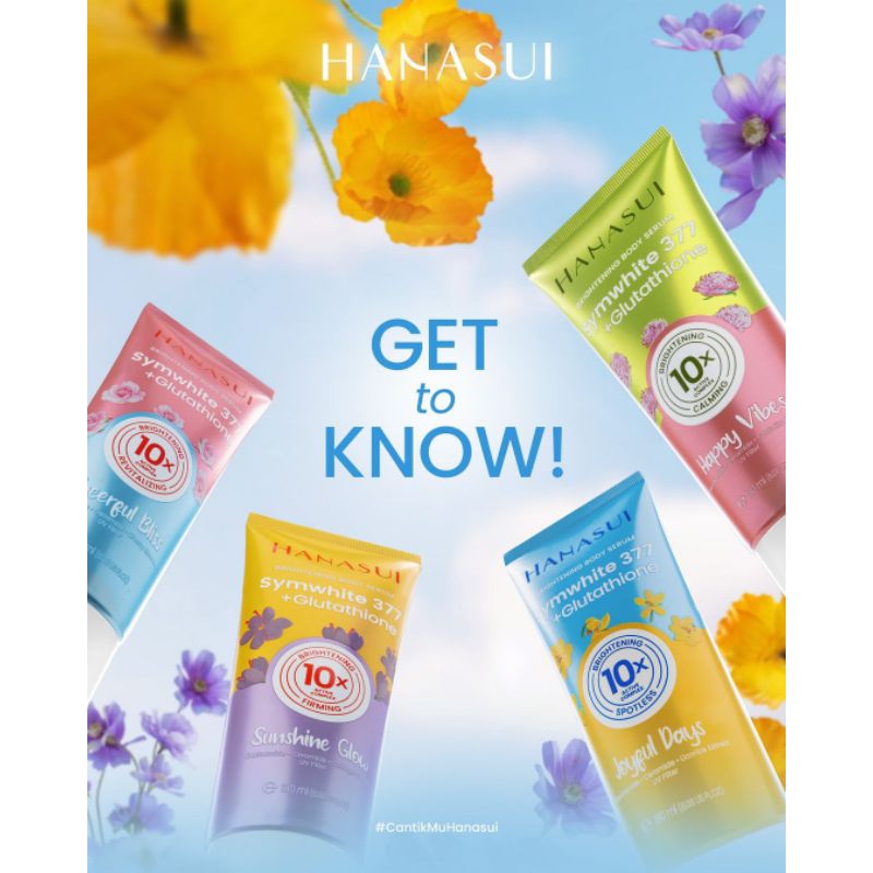 Hanasui brightening body serum sunshine glow