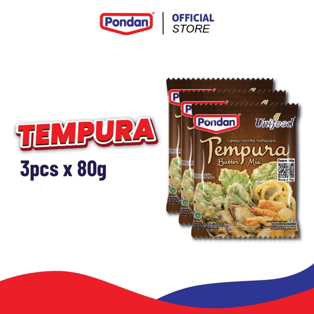 

Pondan Unifood Tempura 80g - 3pcs