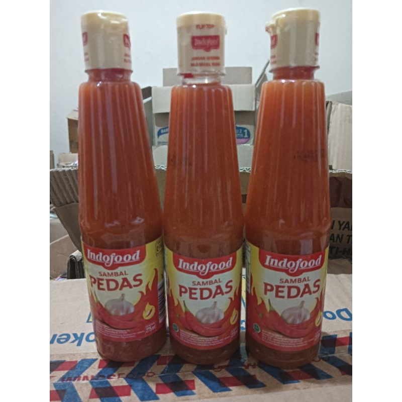 

Saos extra pedas indofood 275ml besar