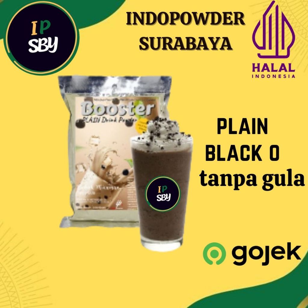 

IDPSBY | PLAIN Bubuk Minuman BLACK O 1KG | Powder BLACK O 1KG | INDPOWDER BOOSTER TANPA GULA