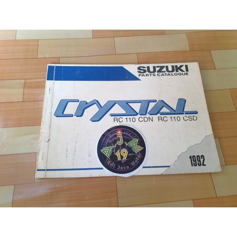Buku Part Catalog Katalog Copian Suzuki Crystal
