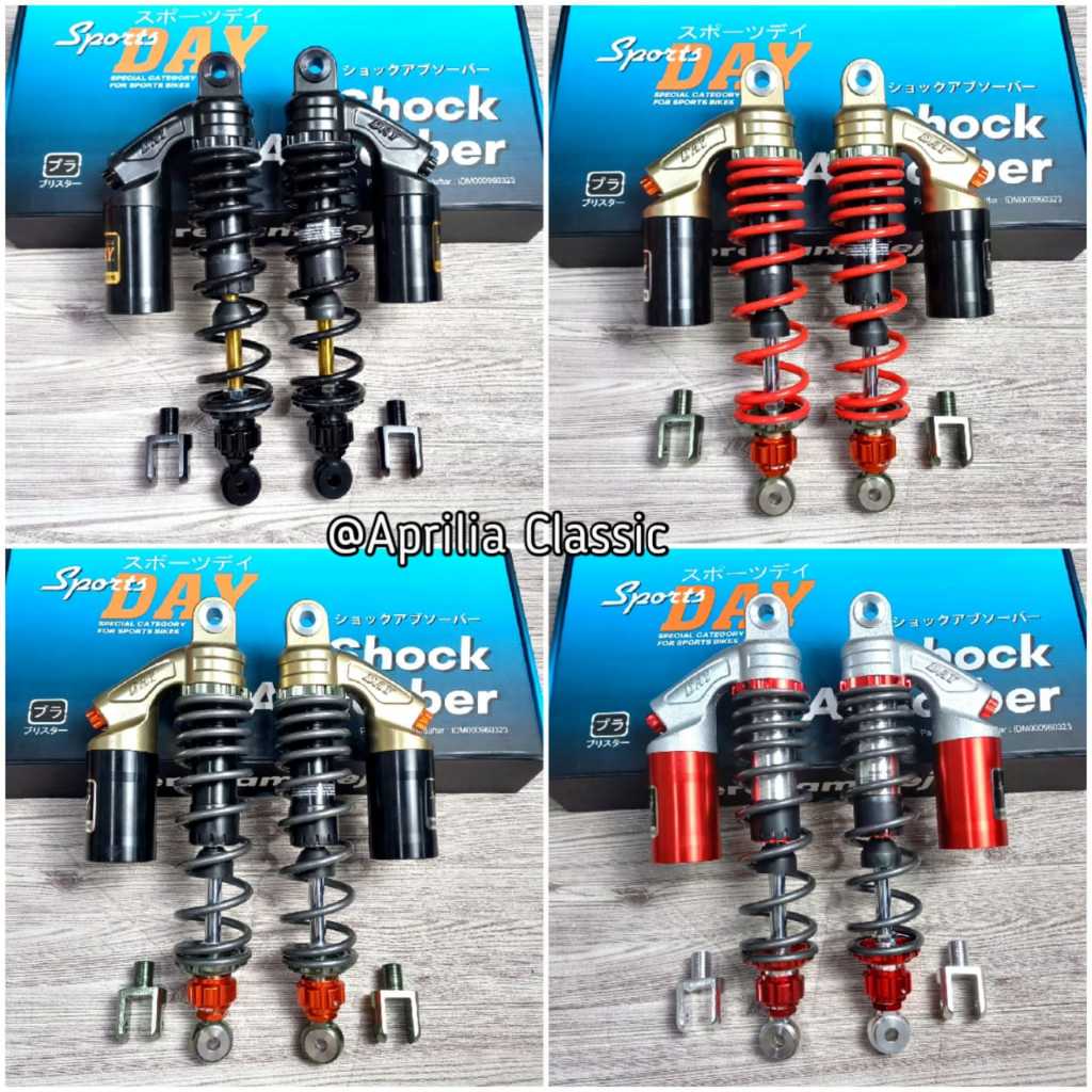 Skok Tabung DAY Shockbreaker Tabung Copy RCB 280mm 320mm 340mm shock CB GL Jupiter Z FizR RX Nmax Ae