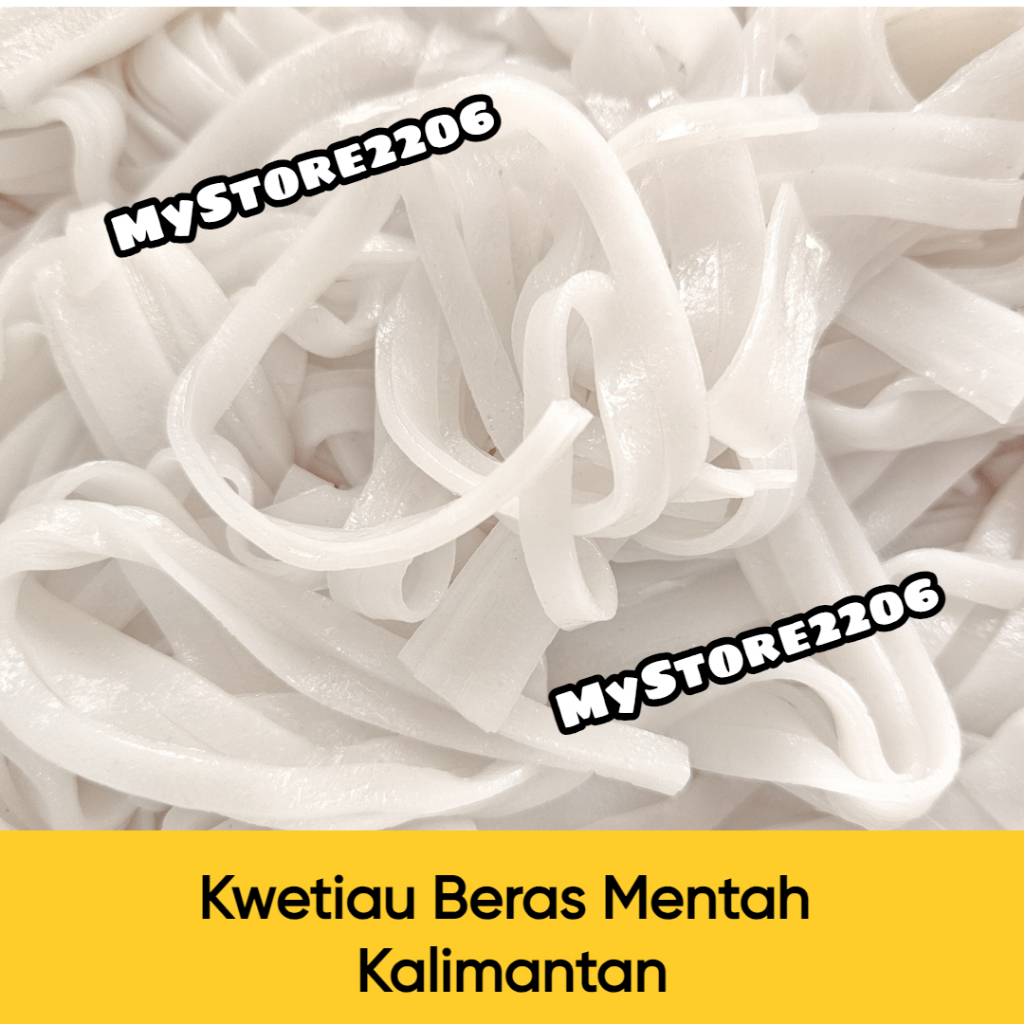 

Kwetiau Mentah (Kwetiau Beras) Pan Thiau 500gr kualitas PREMIUM Singkawang Kalimantan Barat 500 gram