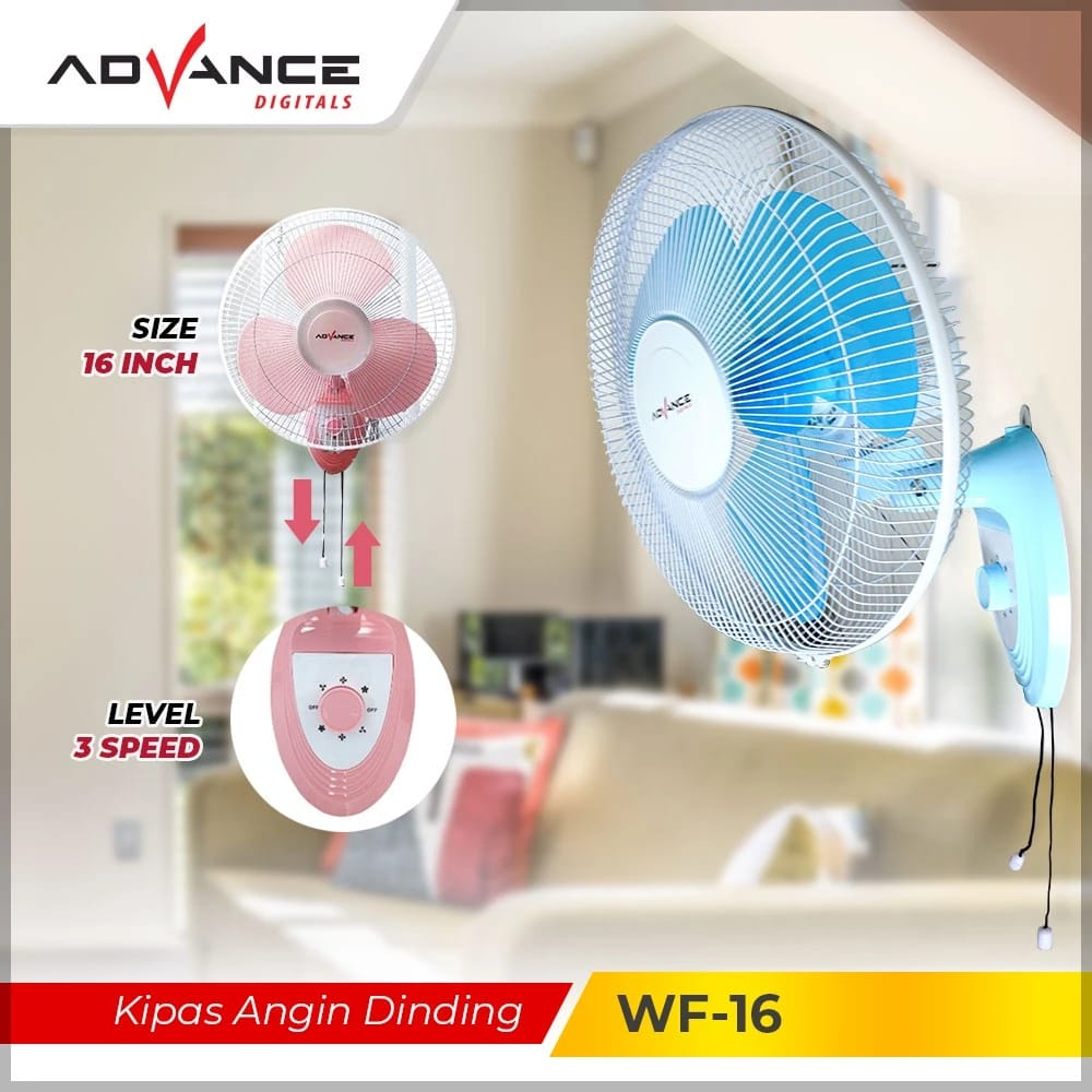 Kipas Angin Advance WF-16 / Kipas Angin Dinding Advance WF16 16inch / Wall Fan Kipas Angin Dinding