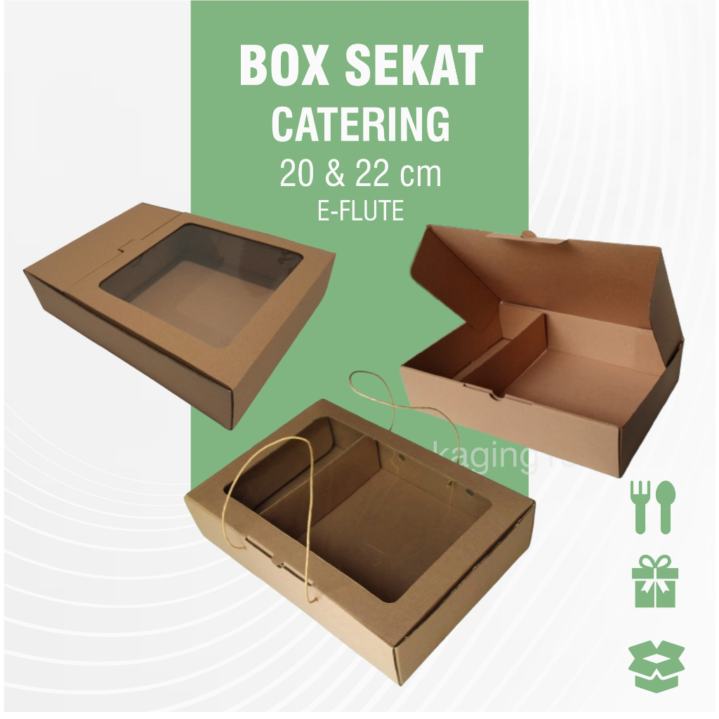 Box Sekat / Box Catering / Kardus E-flute / Dus Nasi / Hampers / Souvenir / Box Window / Kotak Mika