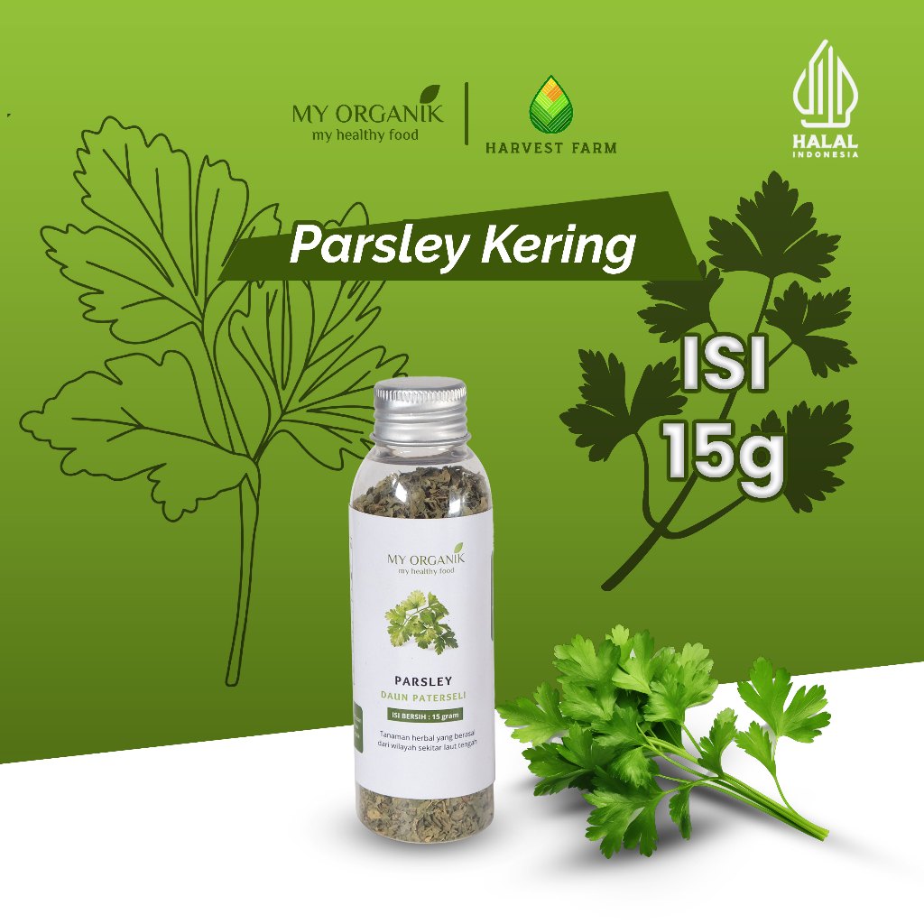 

My Organik Dry Parsley Flake Peterseli Kering Bubuk MPASI Flakes Bumbu Dapur