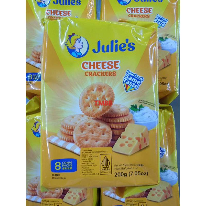 

KREKERS KEJU JULIE'S/CHEESE CRACKERS JULIE'S