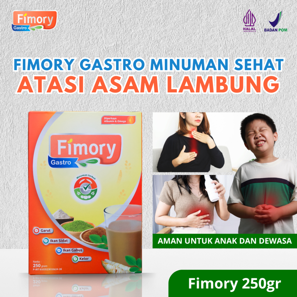 

Fimory Gastro 250gr - Minuman Sehat Atasi Asam Lambung Anak dan Dewasa | 100% Original Sudah BPOM