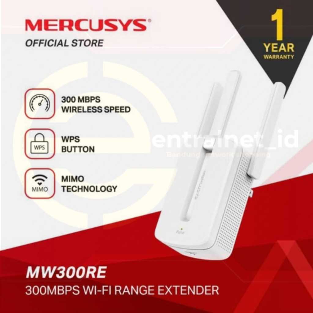 MERCUSYS MW300RE 300Mbps WiFi Range Extender Centalnet_Id