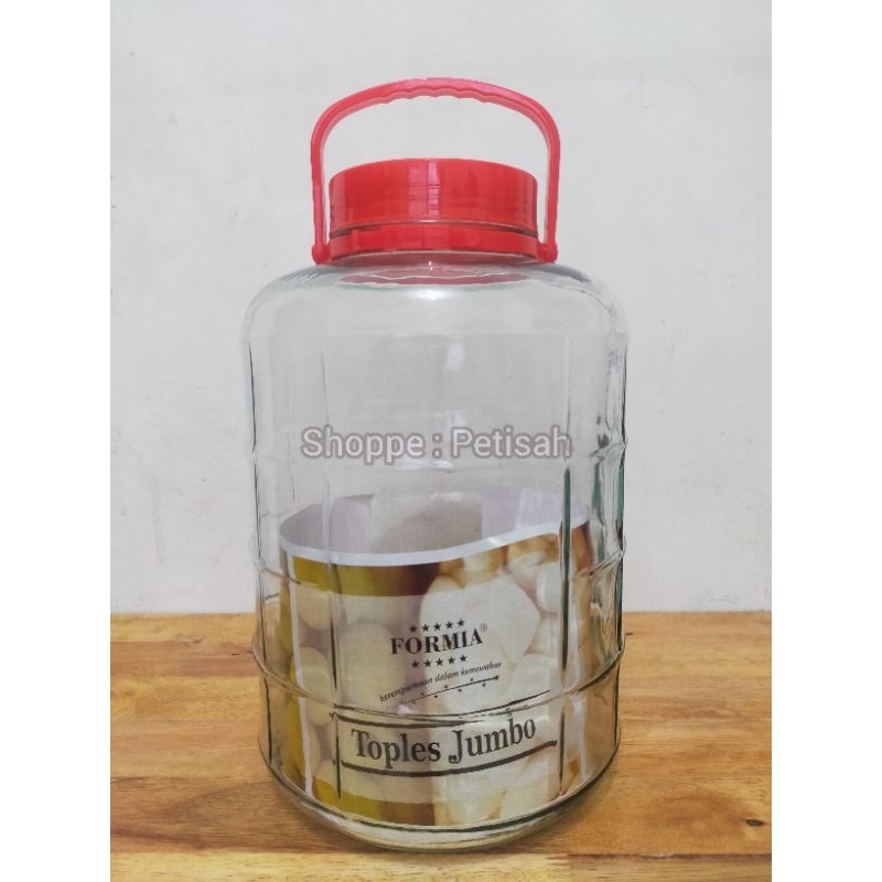 Toples Kaca 10 Liter / Formia Jumbo Jar / Toples Cendol /  Toples Kaca Formia 10Liter / Toples Kaca 