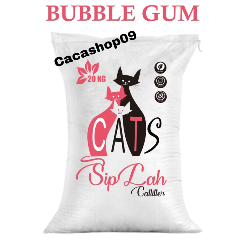 SIPLAH PASIR KUCING 20 KG GUMPAL / 25 LITER PASIR GUMPAL WANGI