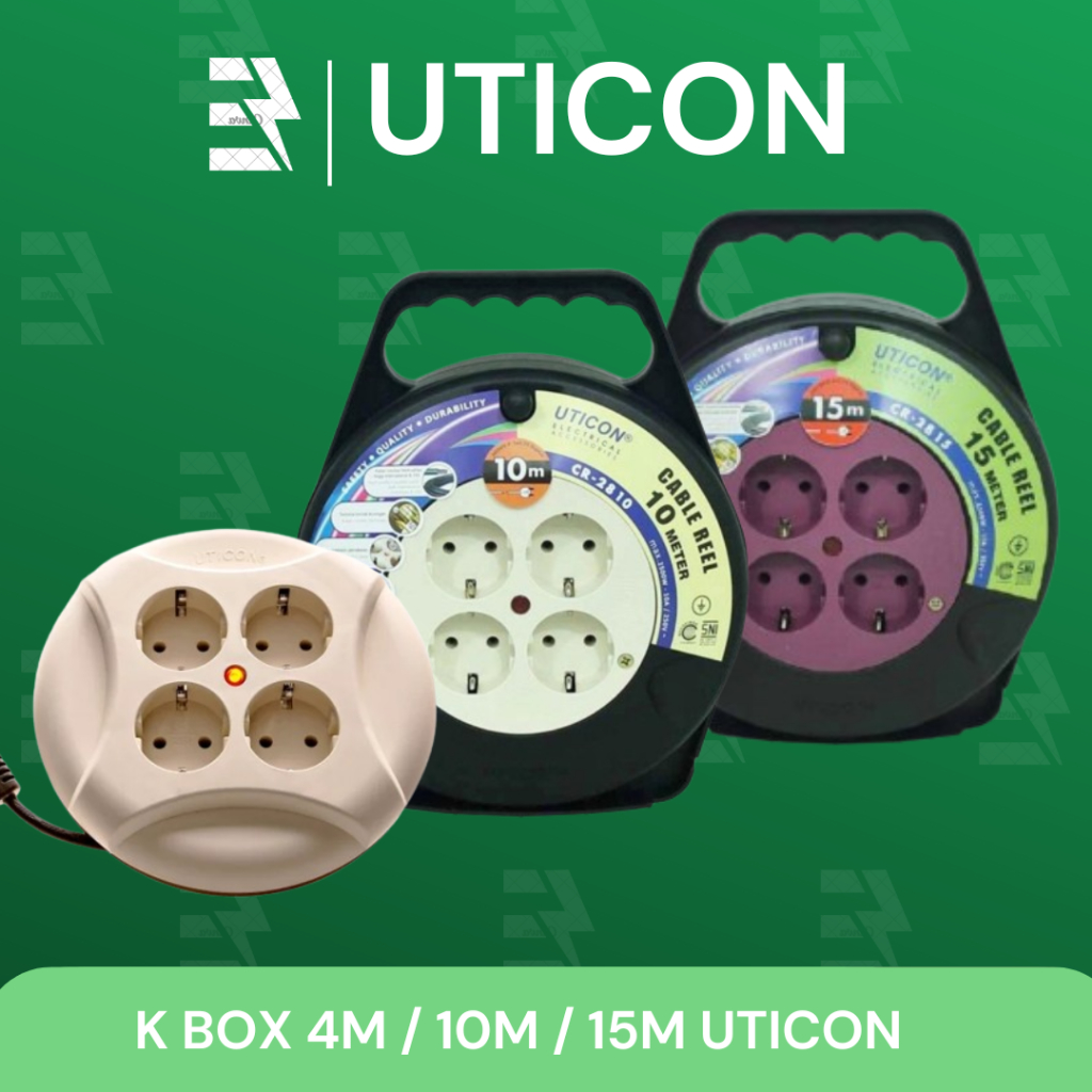UTICON/KABEL ROLL 4M ST-148 UTICON /KABEL ROLL 10M  CR-2810 UTICON /KABEL GULUNG 15M UTICON MCR-2815
