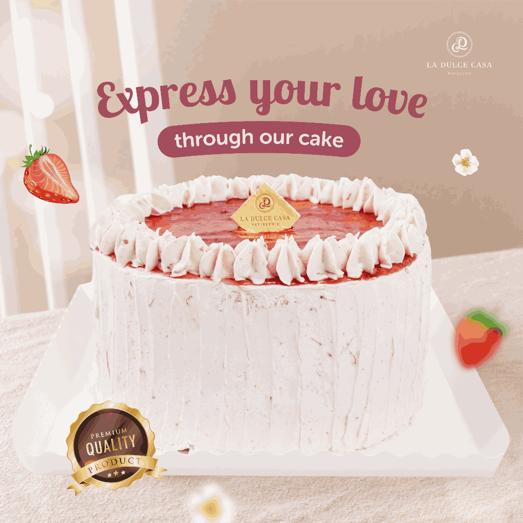 

Fresh cream cake tart/ Kue tart