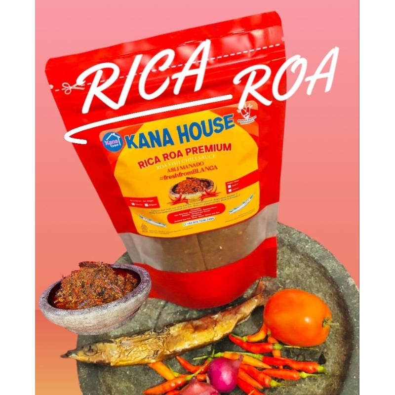 

Rica Roa Sambal Roa Kana House 200gr Asli Manado Homemade Premium Ciri Khas Bertekstur Level Pedas by Request