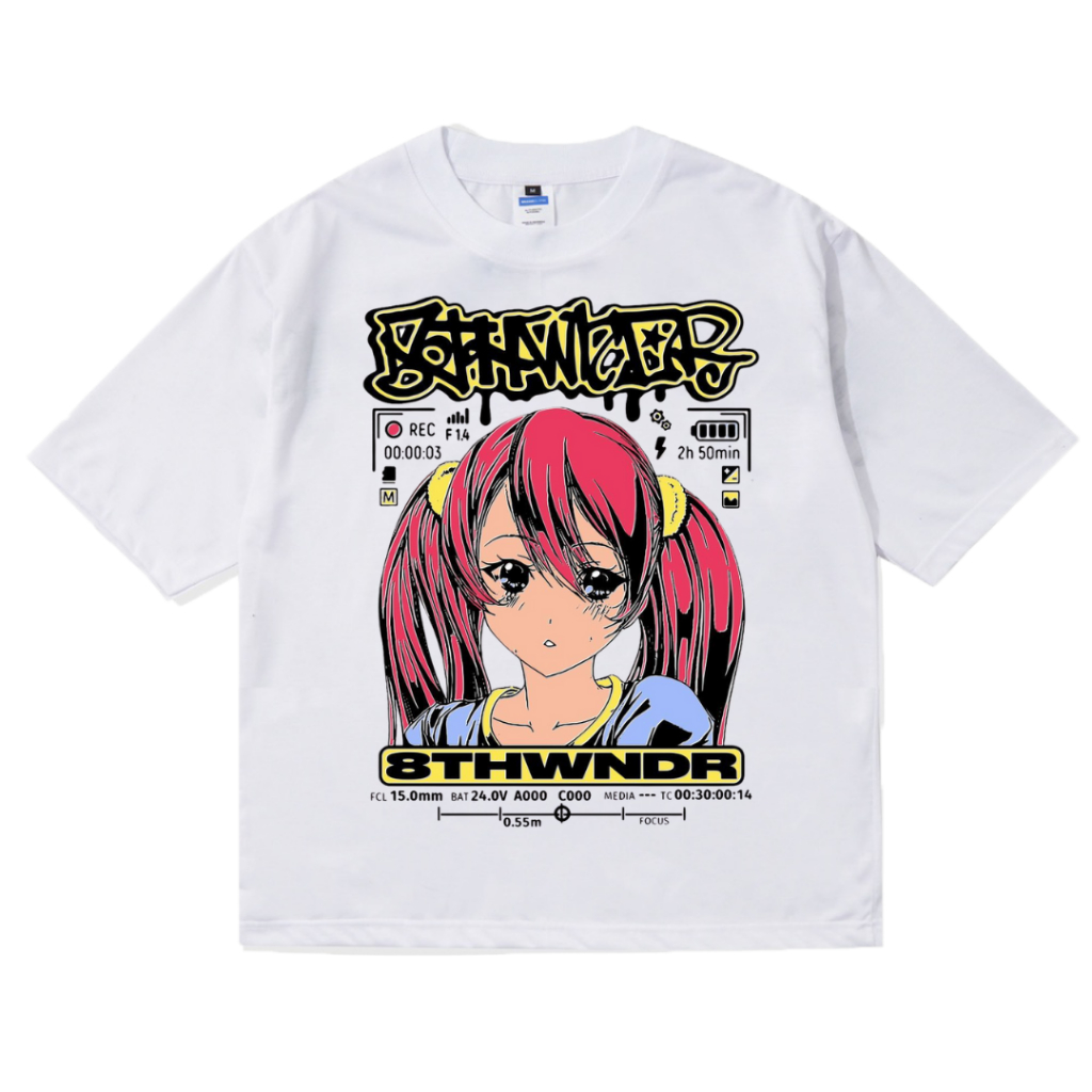 Kaos Lonely Girl Anime Y2k Design | Kaos Anime Vintage | Kaos Vintage Oversize | Kaos Pria Distro | 