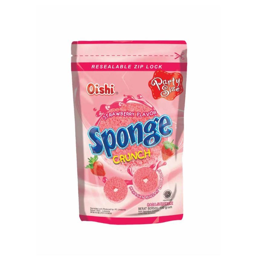 

Oishi Snack Sponge Crunch Strawberry / Chocolate 100 gr