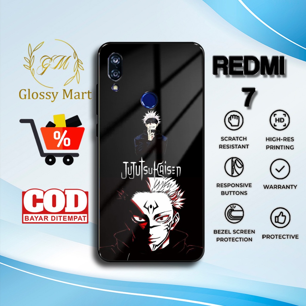 Case Redmi 7 Terbaru - Casing Redmi 7 - Motif Jujutsu kaisen - Hardcase Premium Glossy - Softcase Hp