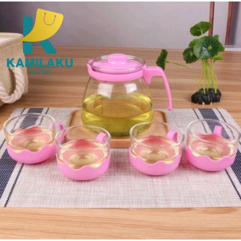 Teapot Kaca Warna