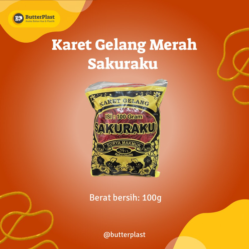 

Karet Gelang Merah Sakuraku 100