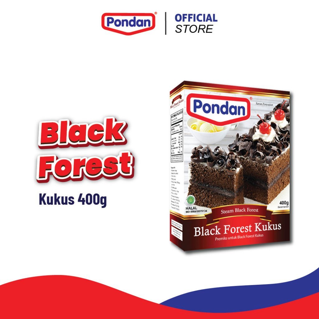 

Pondan Black Forest Kukus 400gr Blackforest