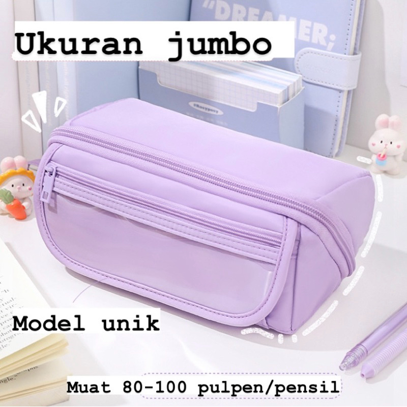 

Jual Produk kotak pensil banyak sekat ukuran besar bahan premium anti air ''