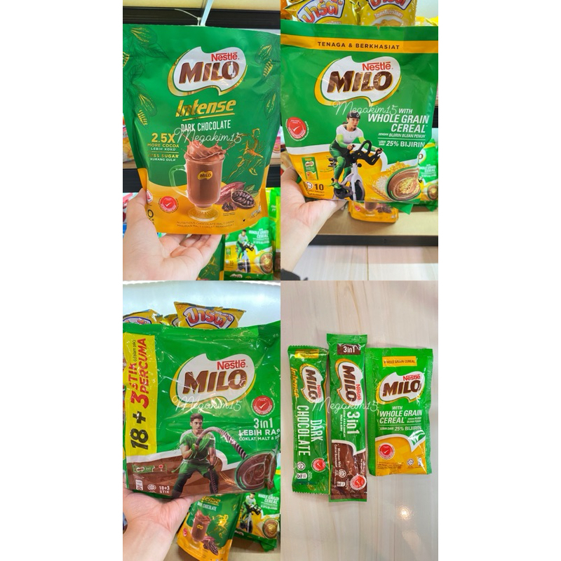 

Milo malaysia 3in1/ Milo Dark chocolate / Milo Cereal !!ECER!!