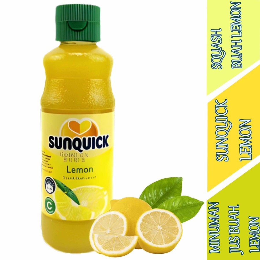 

Squash Buah Rasa Lemon - Sunquick Lemon - Minuman Jus Lemon - 330ml