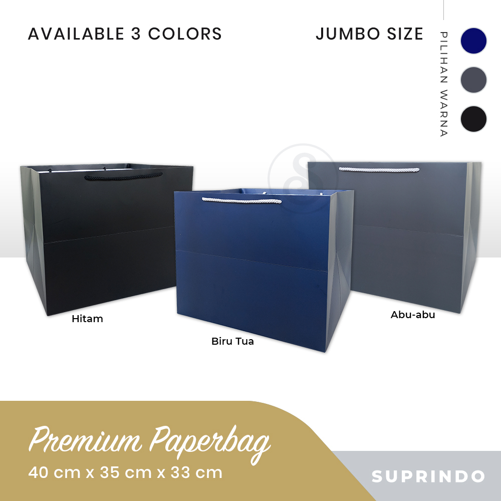 

Premium Paper Bag JUMBO 3 uk. 40 x 35 x 33 cm