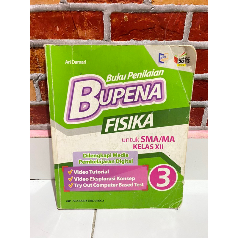 BUKU BUPENA FISIKA PENERBIT ERLANGGA KELAS 12 SMA / 3 SMA / XII SMA/MA