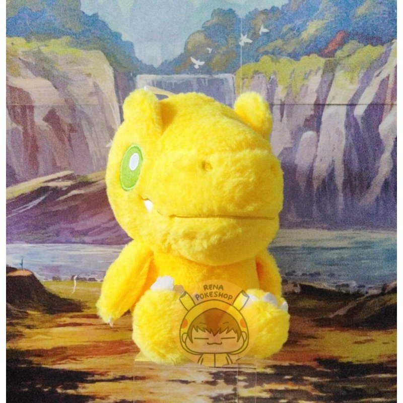 Boneka Digimon Agumon Bulu