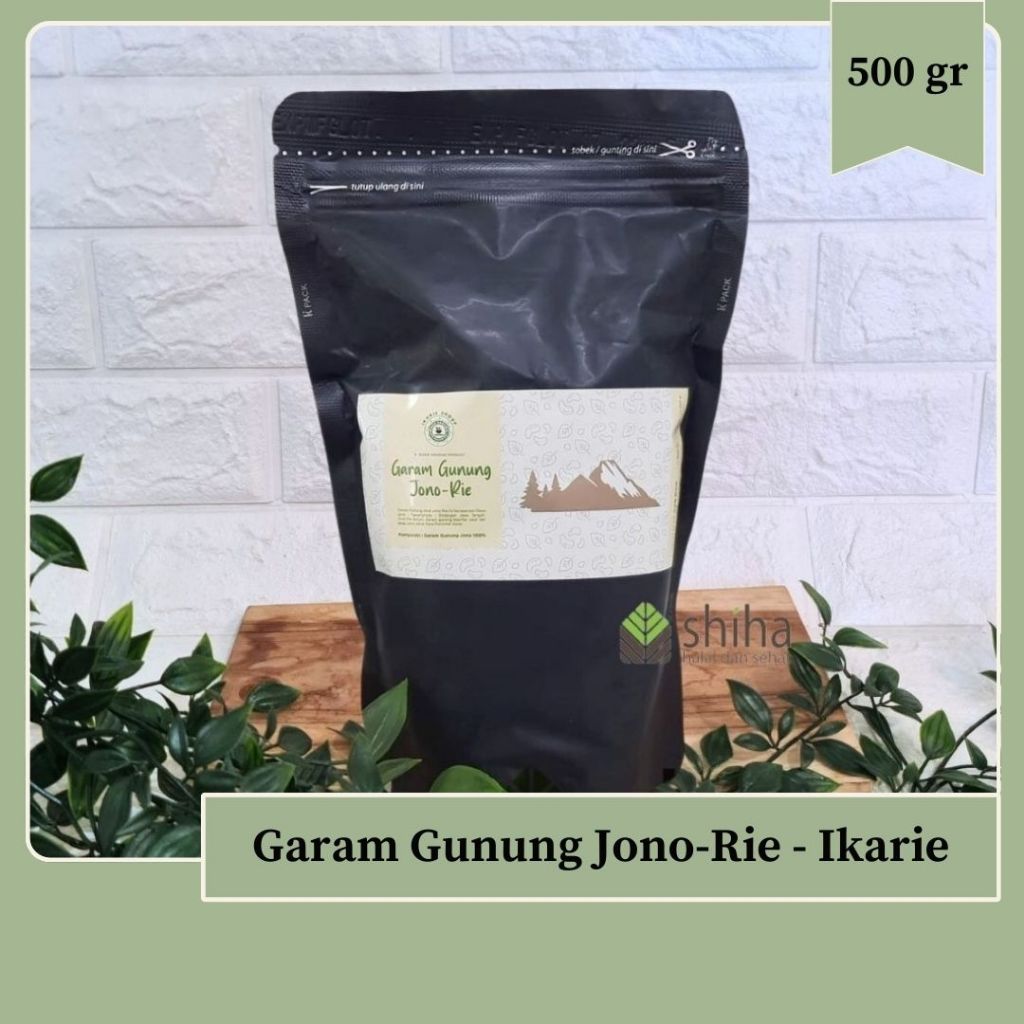 

Garam Gunung Lokal Jono-Rie 500gr - Ikarie Organic l Warung Shiha