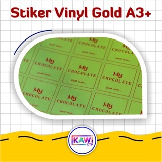 

Cetak Stiker Vinyl Gold / Vinyl Emas A3+