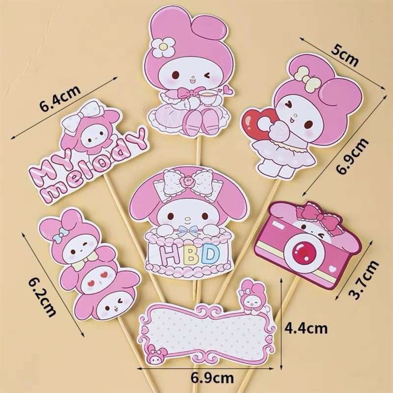TOPPER MY MELODY / CAKE TOPPER HIASAN KUE MELODY