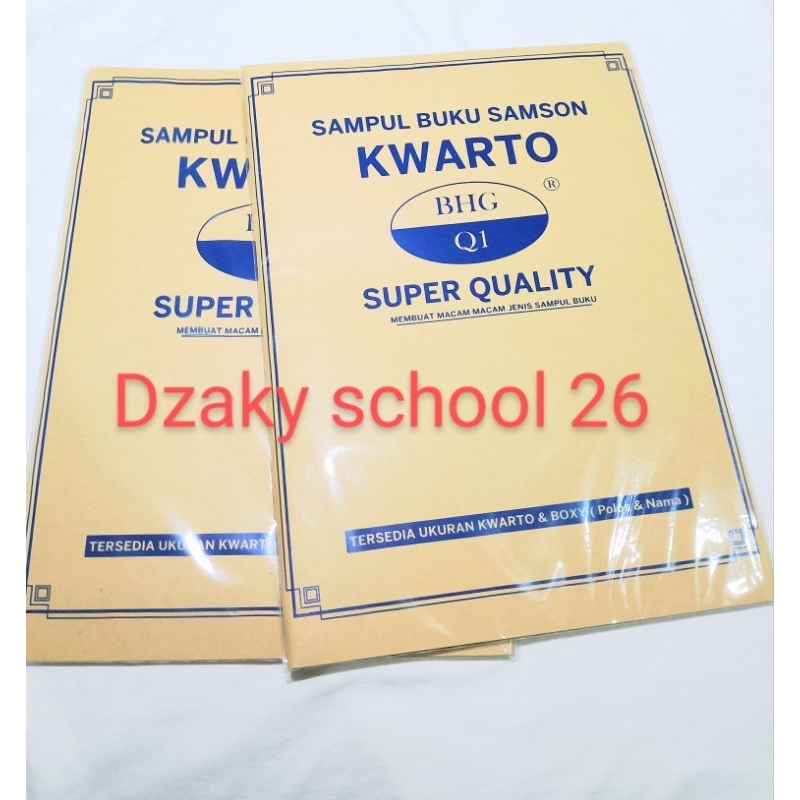 

sampul coklat buku ukuran standar,isi 10 lembar