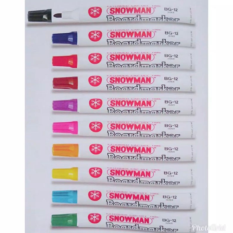

HARGA SPESIAL Spidol BG12 Snowman White board MarkerSpidol Papan Tulis