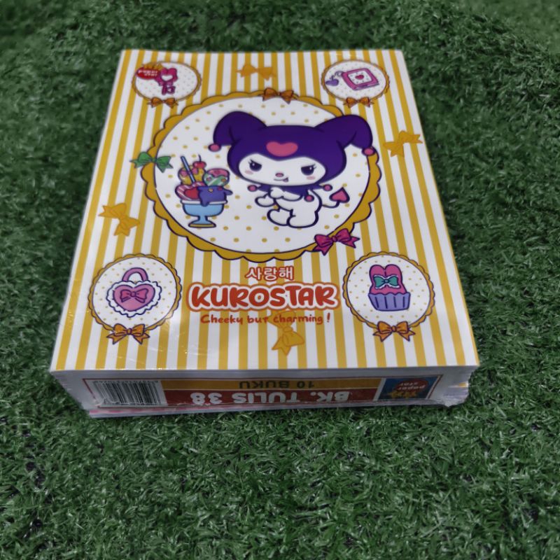 

Buku tulis Kuromi paperstar 38 lembar 1 pack isi 10buku