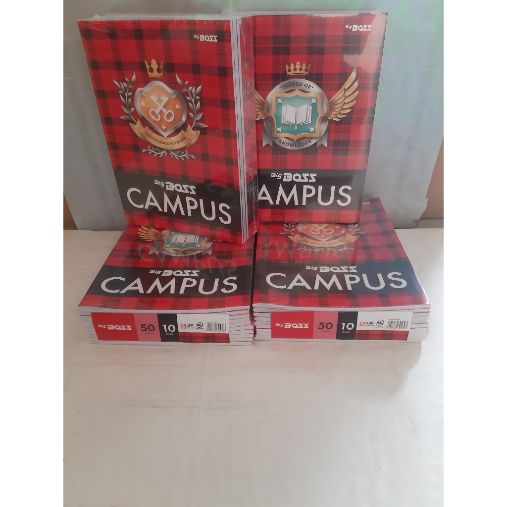 

Buku Tulis Sidu Big Boss Campus 50-1 Pack(10 Buku)-Isi 50 Lembar-Sidu