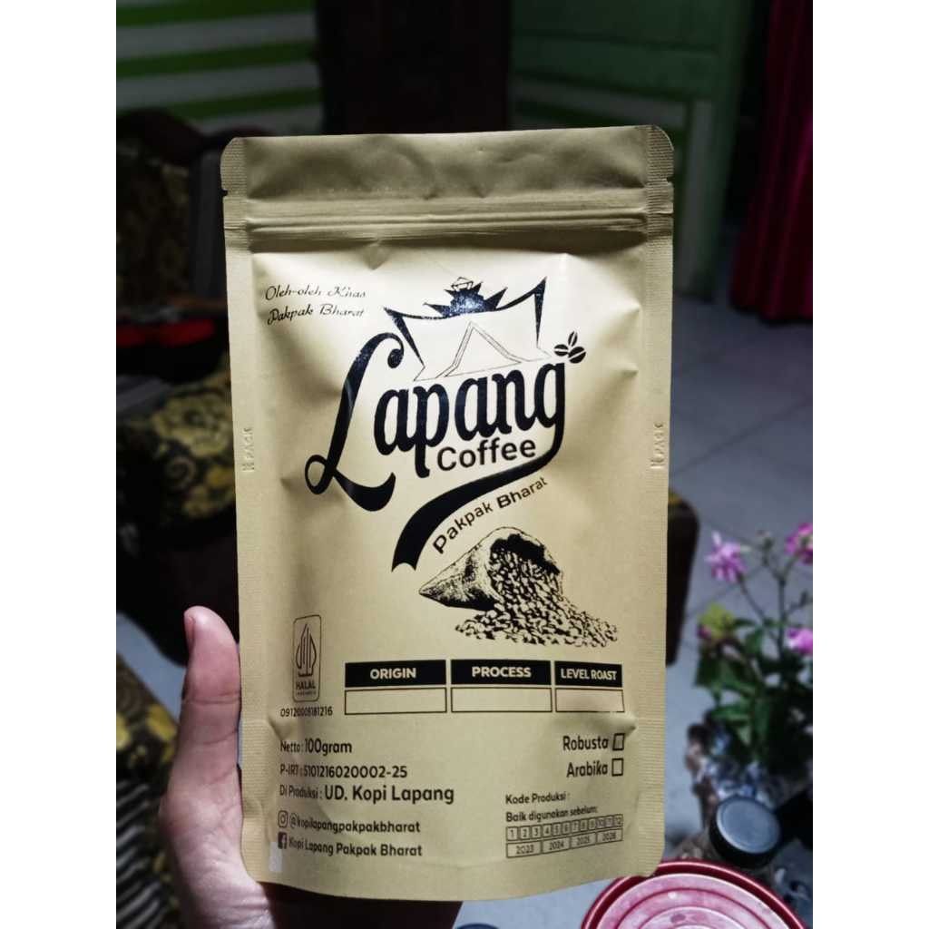 

Kopi Robusta (Kopi Lapang Pakpak Bharat) 100gram