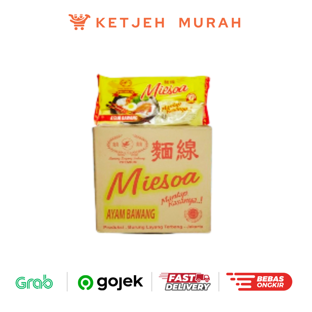 

Miesoa / Miesua / Misua Kuah Instant Ayam Bawang Cap Burung Layang Terbang 1 Dus isi 20 Pcs x 65 Gram