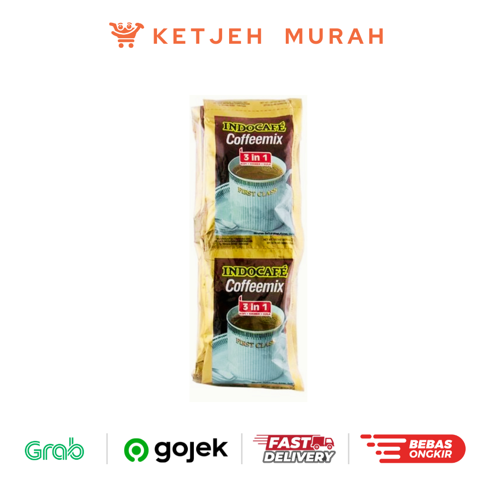 

Indocafe Coffeemix 3 in 1 Kopi 1 Renteng isi 10 Sachet x 20 Gram