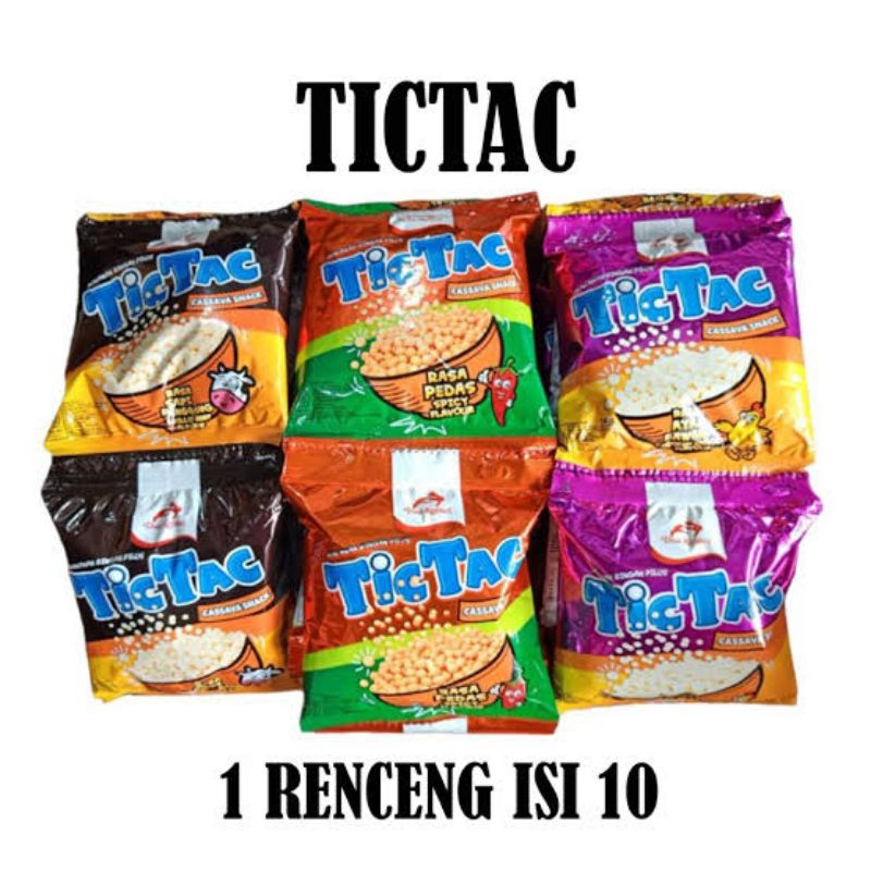 

Tic tac tictac snack kacang pilus rencengan