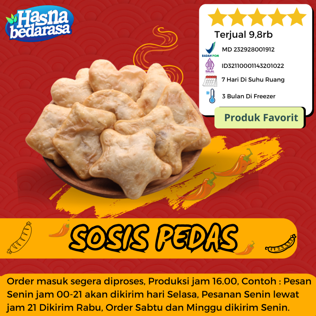 

Cireng Isi Sosis Pedas Cireng Khas Bandung Isi 8 Hasna Bedarasa