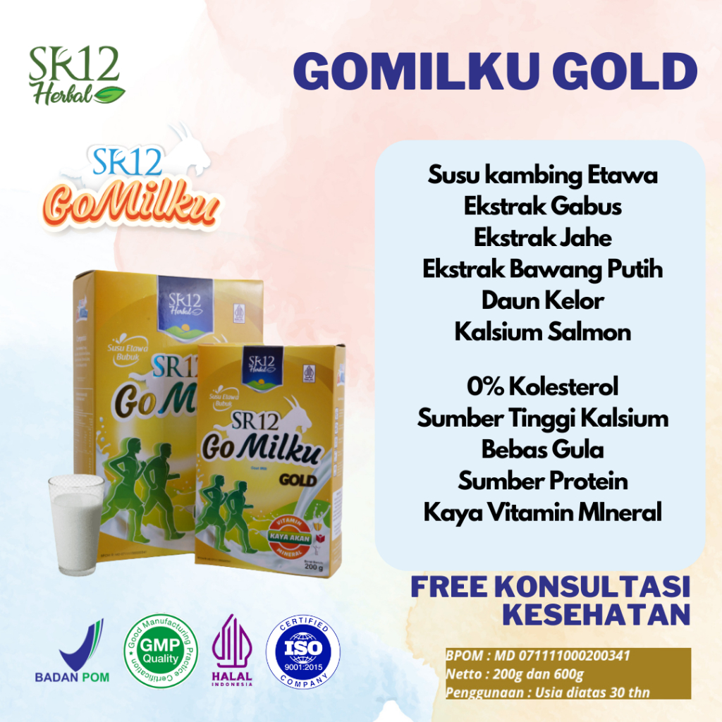 

GOMILKU GOLD SR12 SUSU KAMBING ETAWA TANPA GULA BEBAS NYERI TULANG DAN SENDI COCOK UNTUK DIABETES